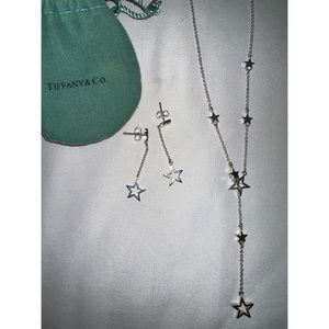 Tiffany & Co. Lariat Star Necklace & Earrings